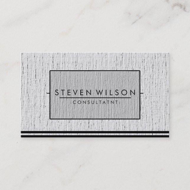 Construction Elegant Professional Modern Plain Business Card (Front)