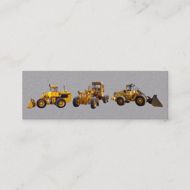 Construction Equipment Card (Front)
