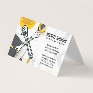 Construction Equipment   Home Repair Hand Tools Business Card