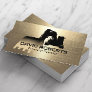 Construction Excavator Plant Operator Modern Gold Business Card
