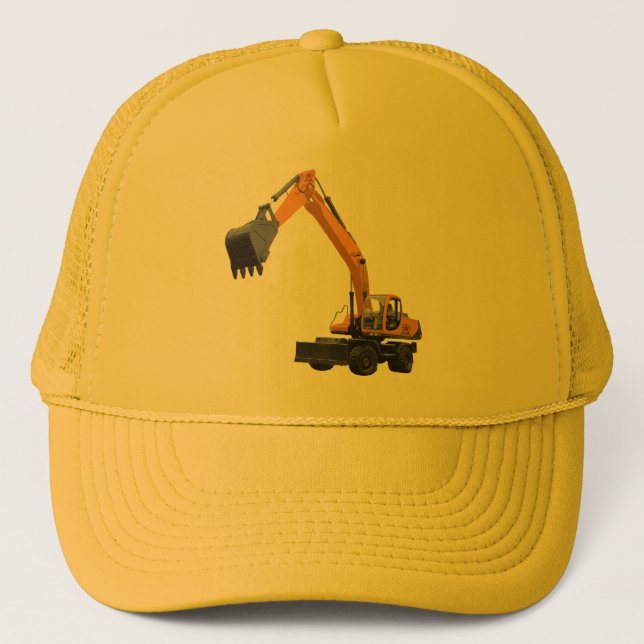 Construction Excavator Trucker Hat (Front)