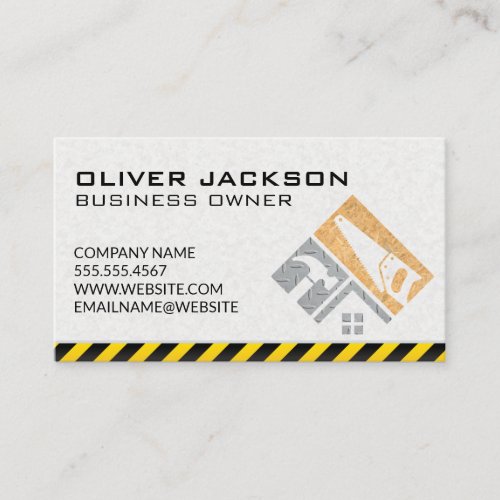 Construction  Excavator Vehicle  Real Estate Business Card