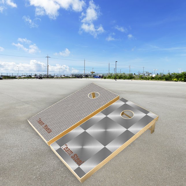 Construction Faux Rivets Vs Steel Cornhole Set (Creator Uploaded)