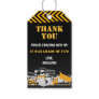 Construction Favor Birthday Party Thank You Gift Tags