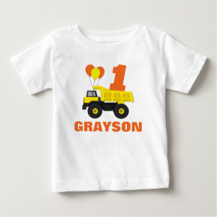 Construction First Birthday Outfit, T-Shirt