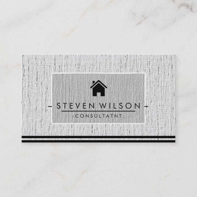 Construction Floor Elegant Professional Modern Business Card (Front)