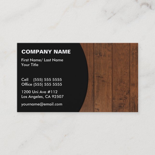 Construction/Flooring Business Card (Front)