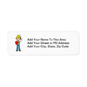Construction Foreman T-shirts and Gifts Label