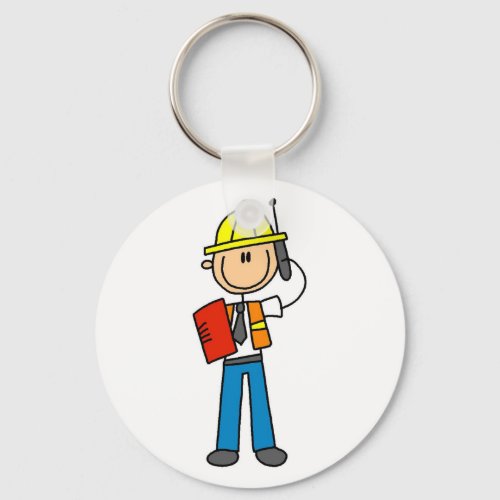 Construction Foreman Tshirts and Gifts Keychain