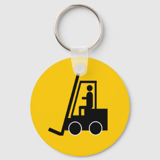 CONSTRUCTION FORKLIFT VEHICLE GRAPHIC LOGO KEYCHAI KEYCHAIN