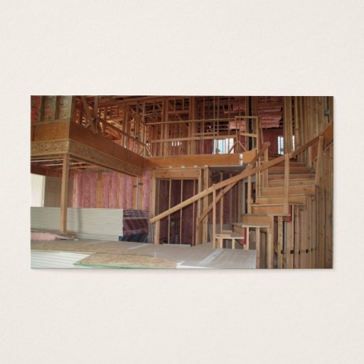 Customizable Construction Frame Work Business Card