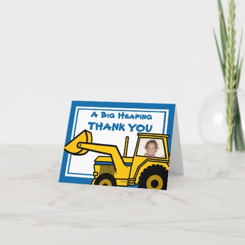 Construction Fun Backhoe Card