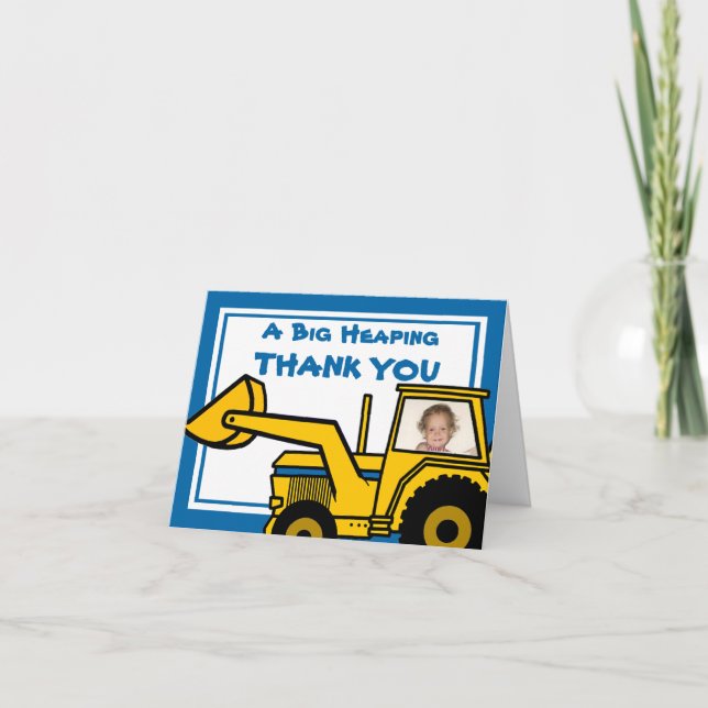 Construction Fun/ Backhoe Card (Front)
