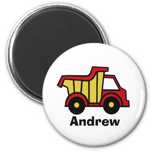 Construction Fun Dump Truck Magnet