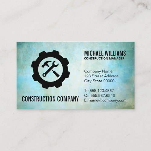 Construction | Gear | Hammer | Wrench Business Card