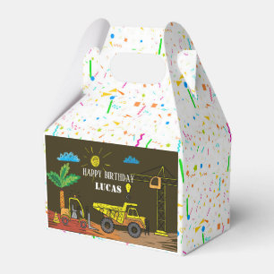 Construction Hand Draw Favor Box