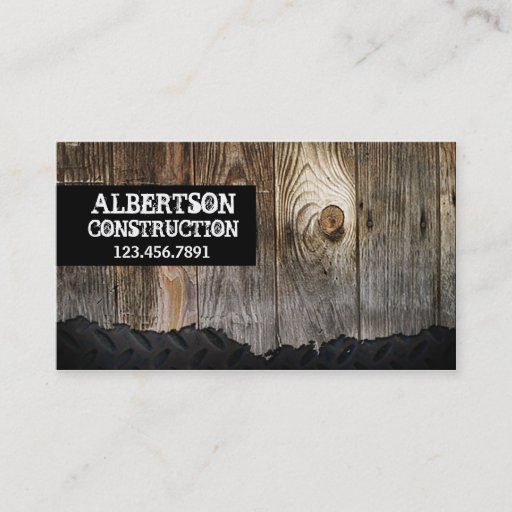 Customizable Construction Handyman Business Card