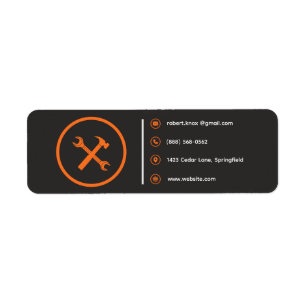 Construction Handyman Carpenter Rustic Template Label