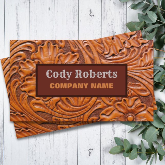 Construction Handyman Cowboy Country Western  Business Card (Construction Handyman Cowboy Country Western Business Card)