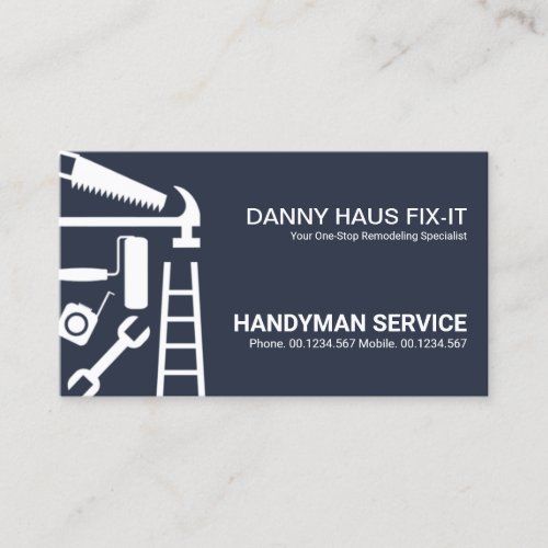 Construction Handyman Tools Business Card