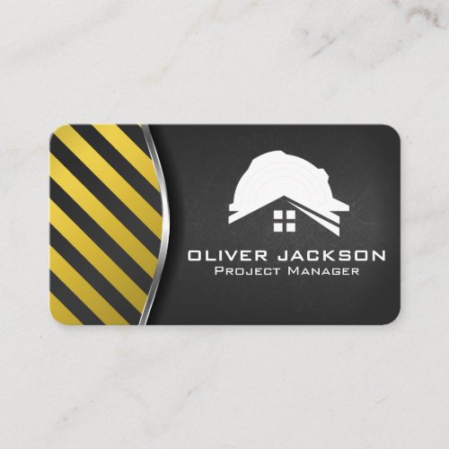 Construction Hard Hat | General Contractor Business Card