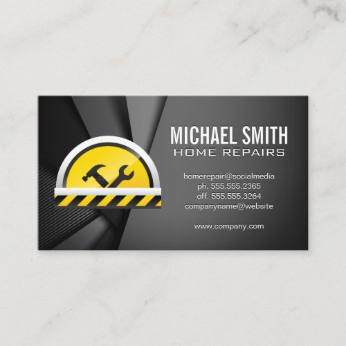 Construction Hardware Tools  Abstract Panels Business Card