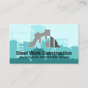 Construction Hat   Builder   General Contractor Business Card