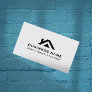 Construction House Roof Logo Real Estate Business Card