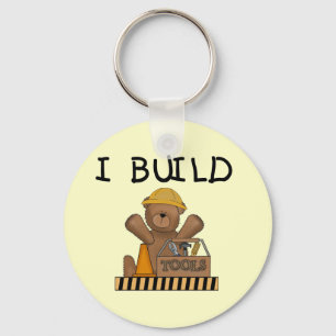 Construction I Build Tshirts and Gifts Keychain