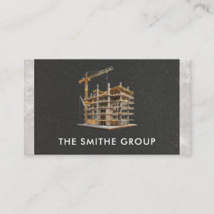 Construction in Progress Scaffolding Business Card