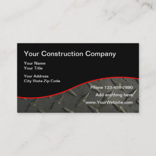 Construction Industrial Design Business Card