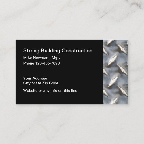 Construction Industrial Design Business Card