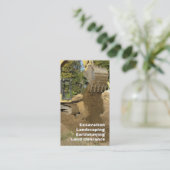 Construction industries excavator business card (Standing Front)