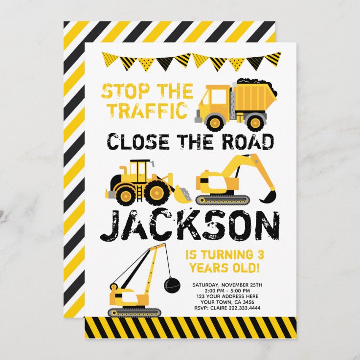 Construction Invitation | Zazzle