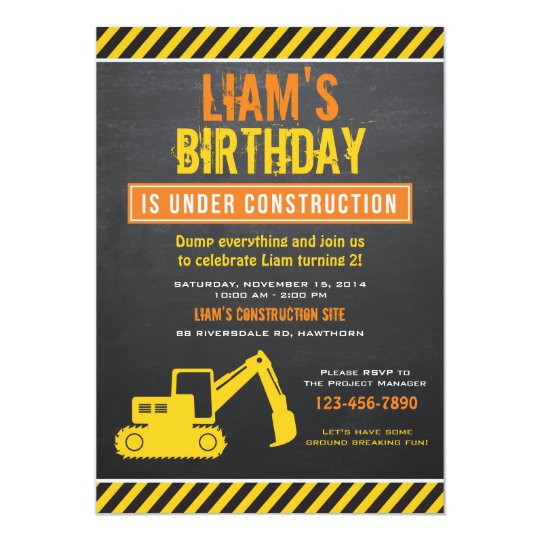 Construction Invitation   Construction Invite 