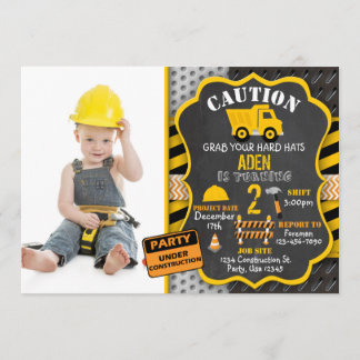 Construction Invitation | Dump Truck | Photo