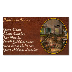 Construction - It pays to flirt 1916 Business Card Magnet