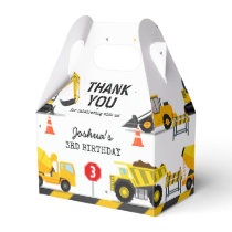 Construction Kids Any Age Birthday Party Favor Boxes