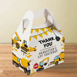 Construction Kids Birthday Party Favor Box