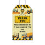 Construction Kids Birthday Party Thank You Gift Tags