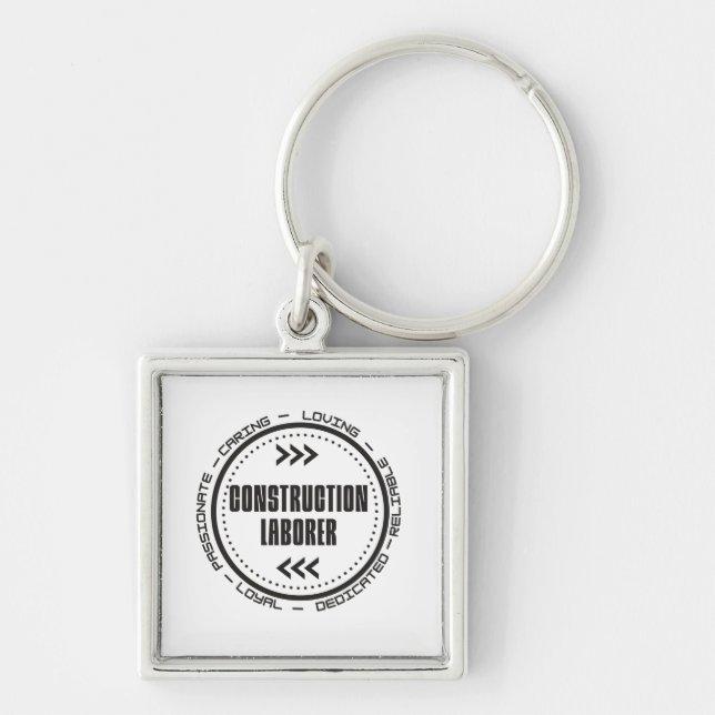Construction Labourer Keychain (Front)
