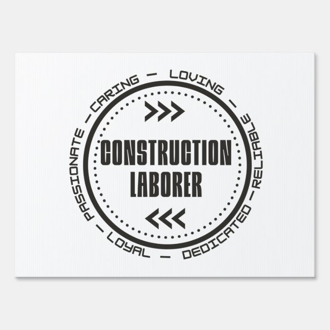 Construction Labourer Sign (Front)