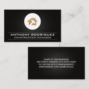 Construction Logo Hammer House Business Card