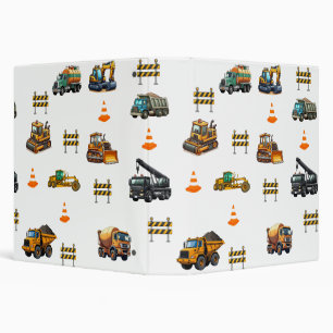 Construction machinery  3 ring binder