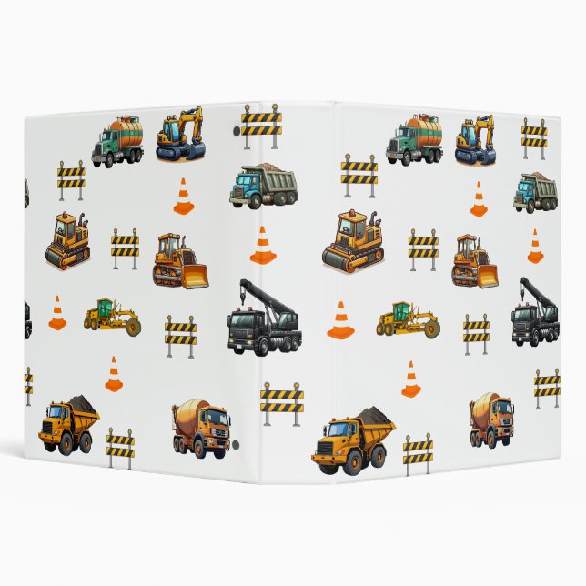 Construction machinery  3 ring binder (Background)