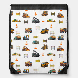 Construction machinery drawstring bag