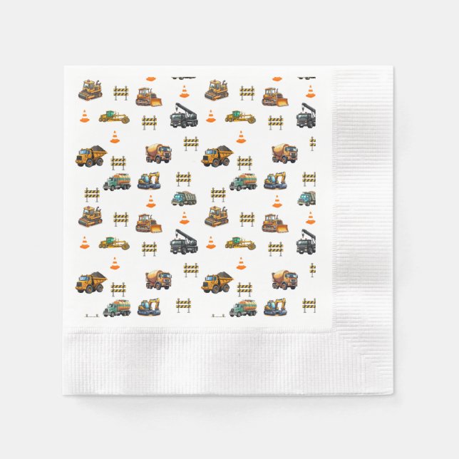 Construction machinery  napkins (Front)