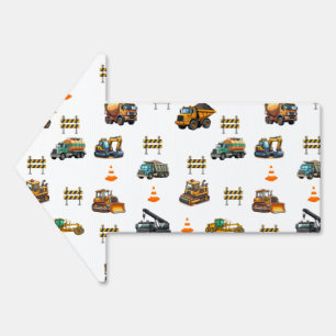 Construction machinery sign