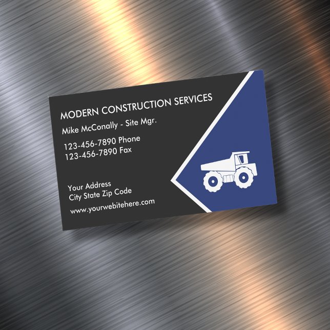 Construction Magnetic Business Card (Creator Uploaded)