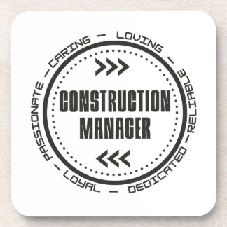 Construction Manager Beverage Coaster